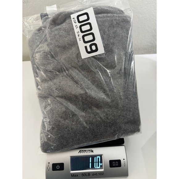 NWT Paige Laurel Sweater 100% Cashmere bell sleeve grey mock neck woman's size M - Picture 7 of 7